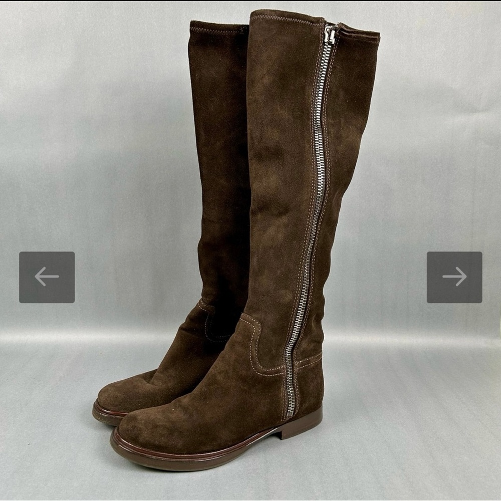 Miu Miu Beautiful Brown Tall Suede Boots